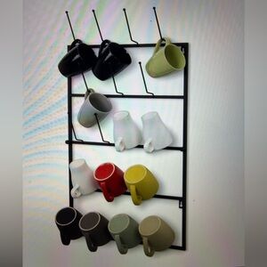 Sorbus 5 Tier Wall Mount Mug Rack